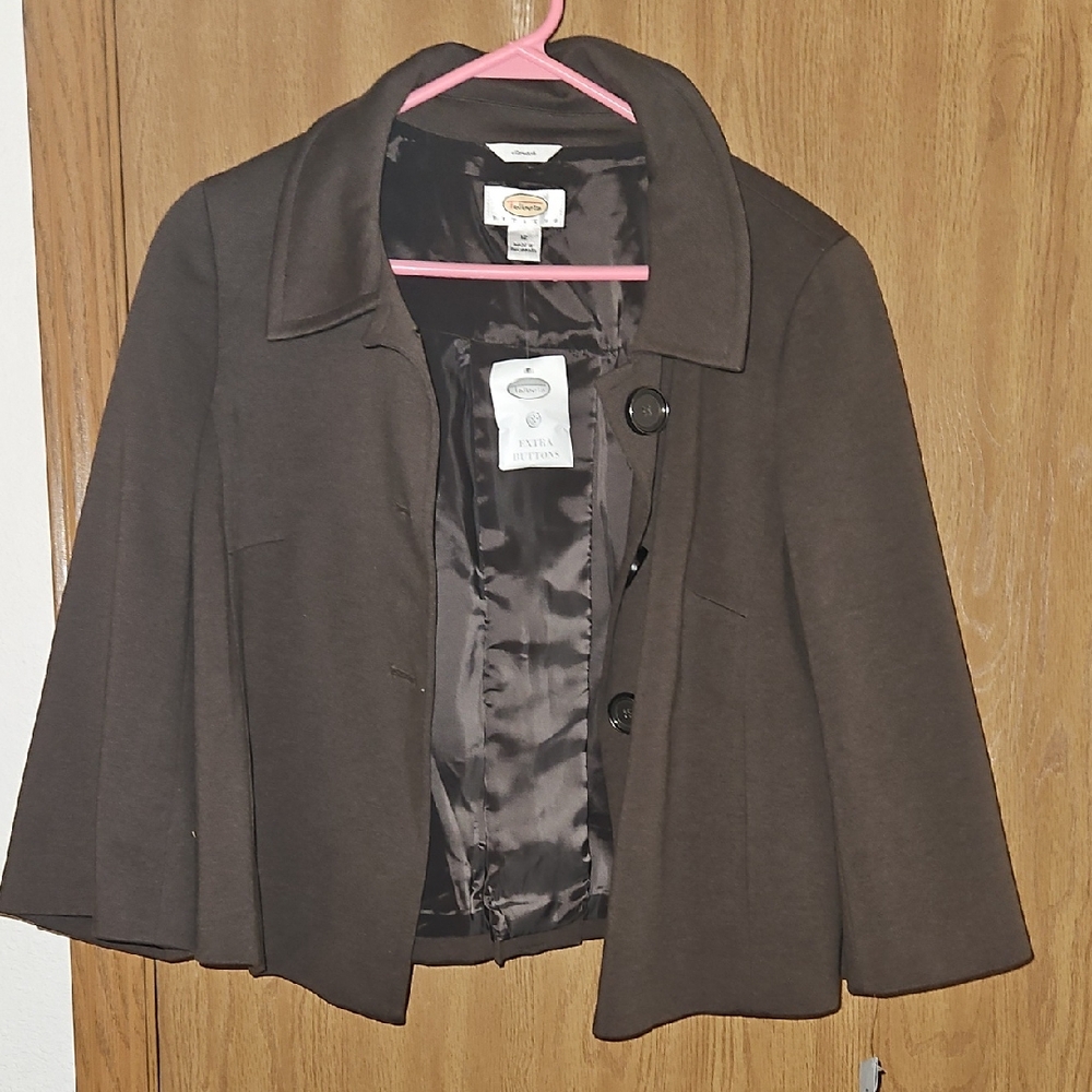 NWT Talbots Dark Brown Women's Blazer